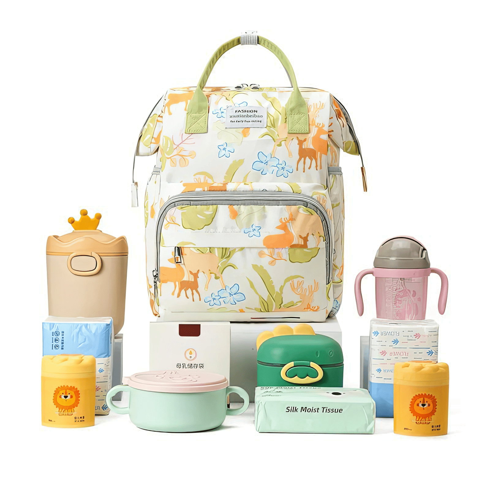 Trousse de toilette bébé voyage avec accessoires de soin et rangements pratiques