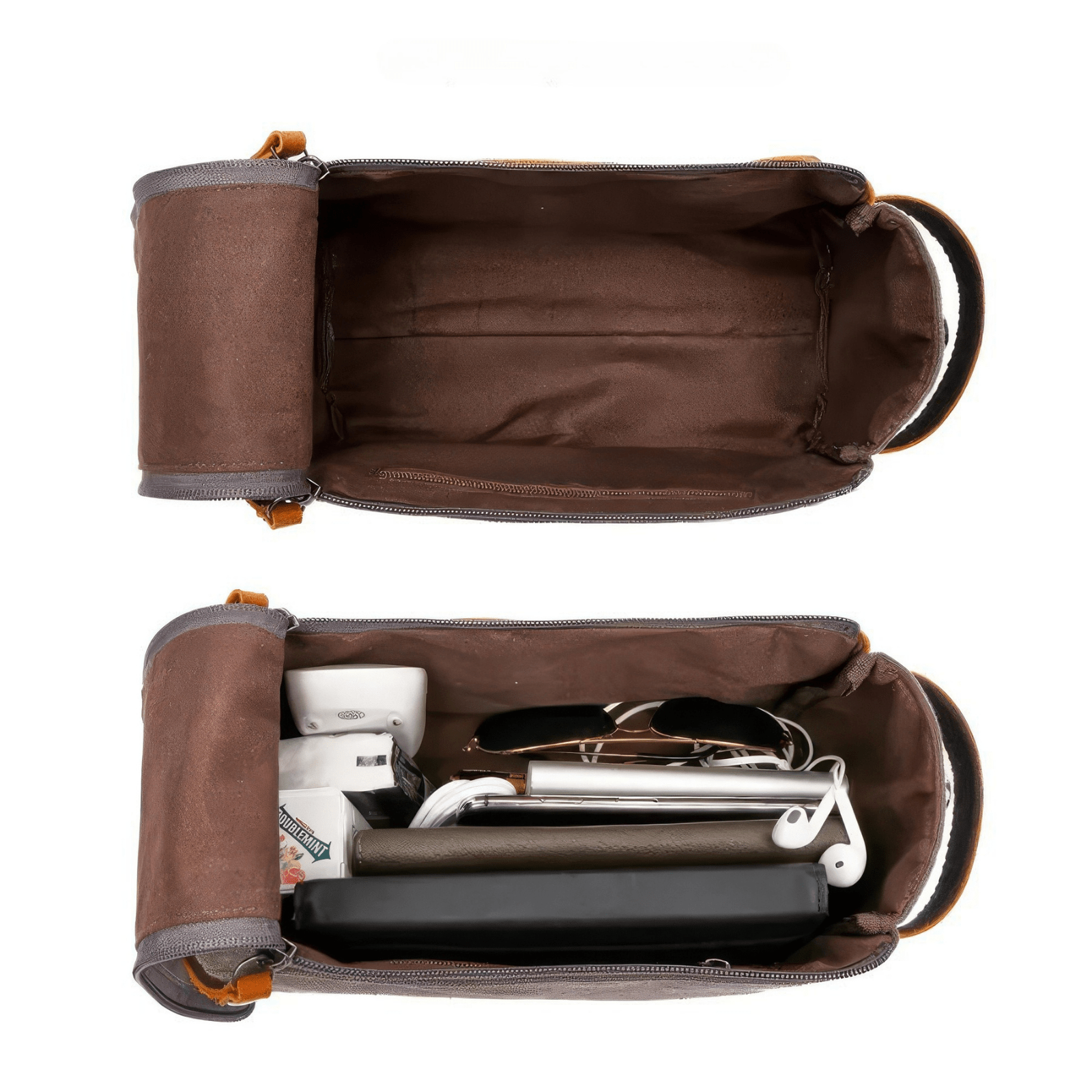 Intérieur vide trousse de toilette homme rigide spacieux