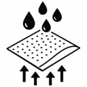 Tissu déperlant et imperméable de trousse de toilette 