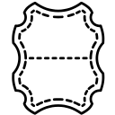 cuir synthétique d'une tousse de toilette 