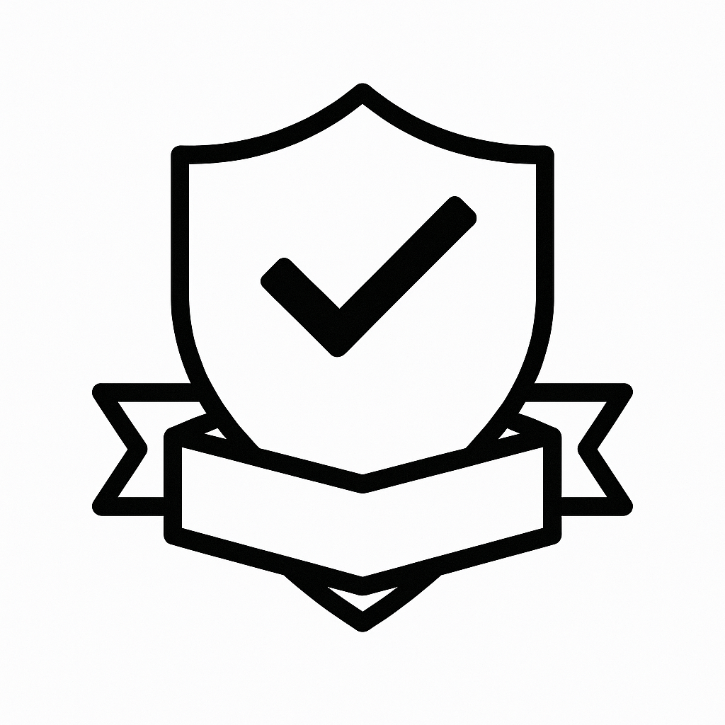 badge de garantie de ma trousse de toilette