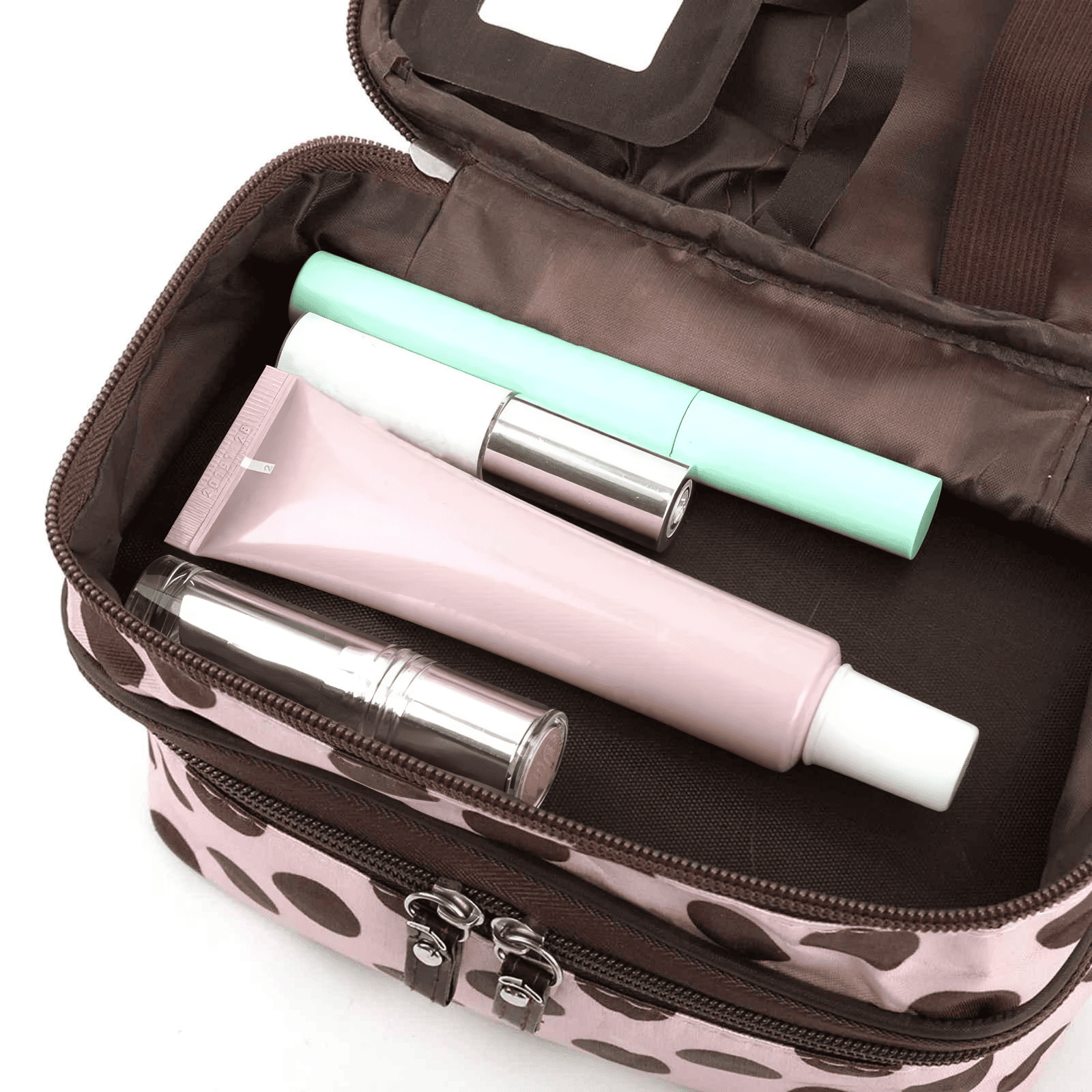 Grande trousse de toilette femme originale avec compartiment intérieur