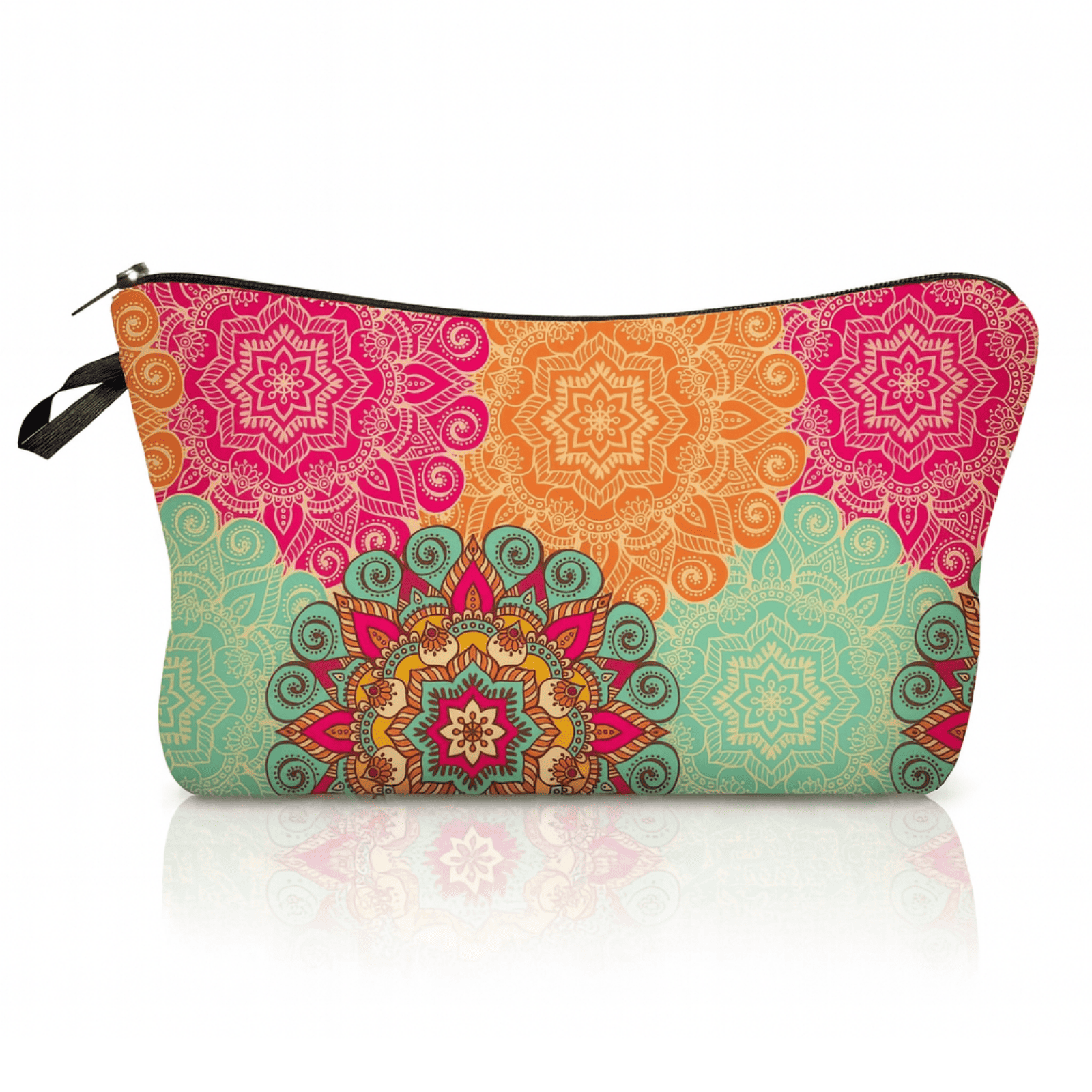Trousse de toilette femme coloré au design mandala multicolore élégant