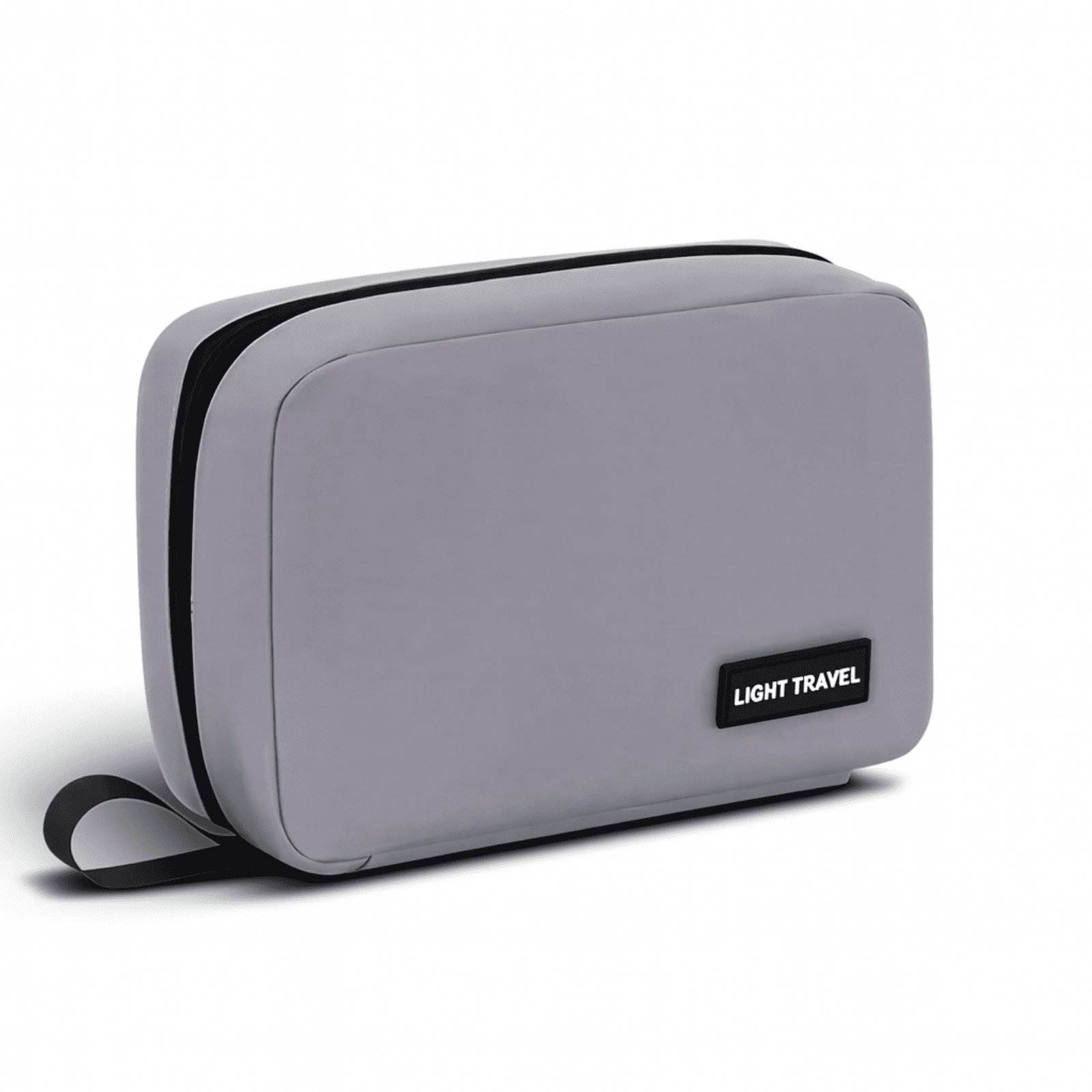 Trousse de toilette homme à suspendre grise compacte et élégante