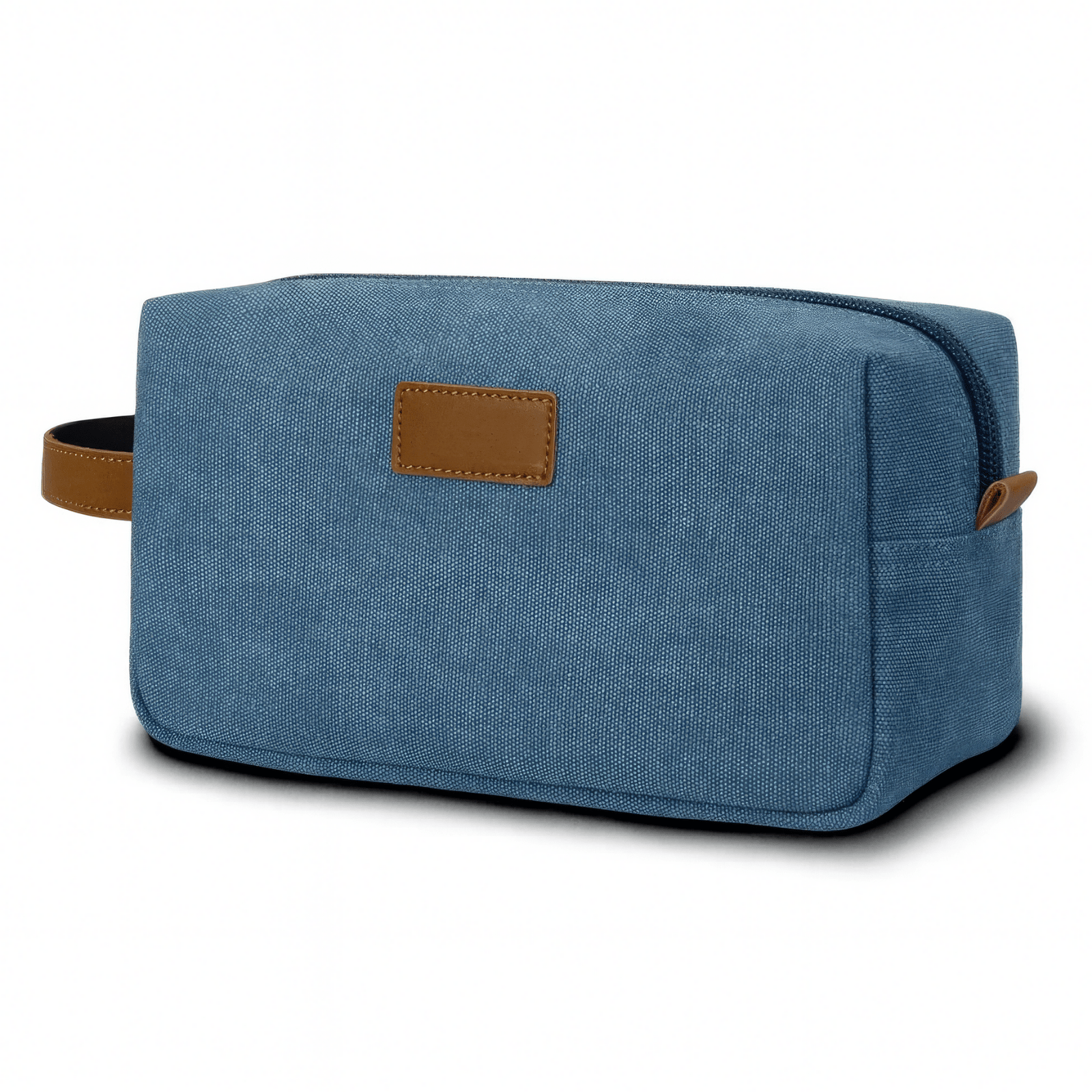 Trousse de toilette homme vintage marron vue de dos