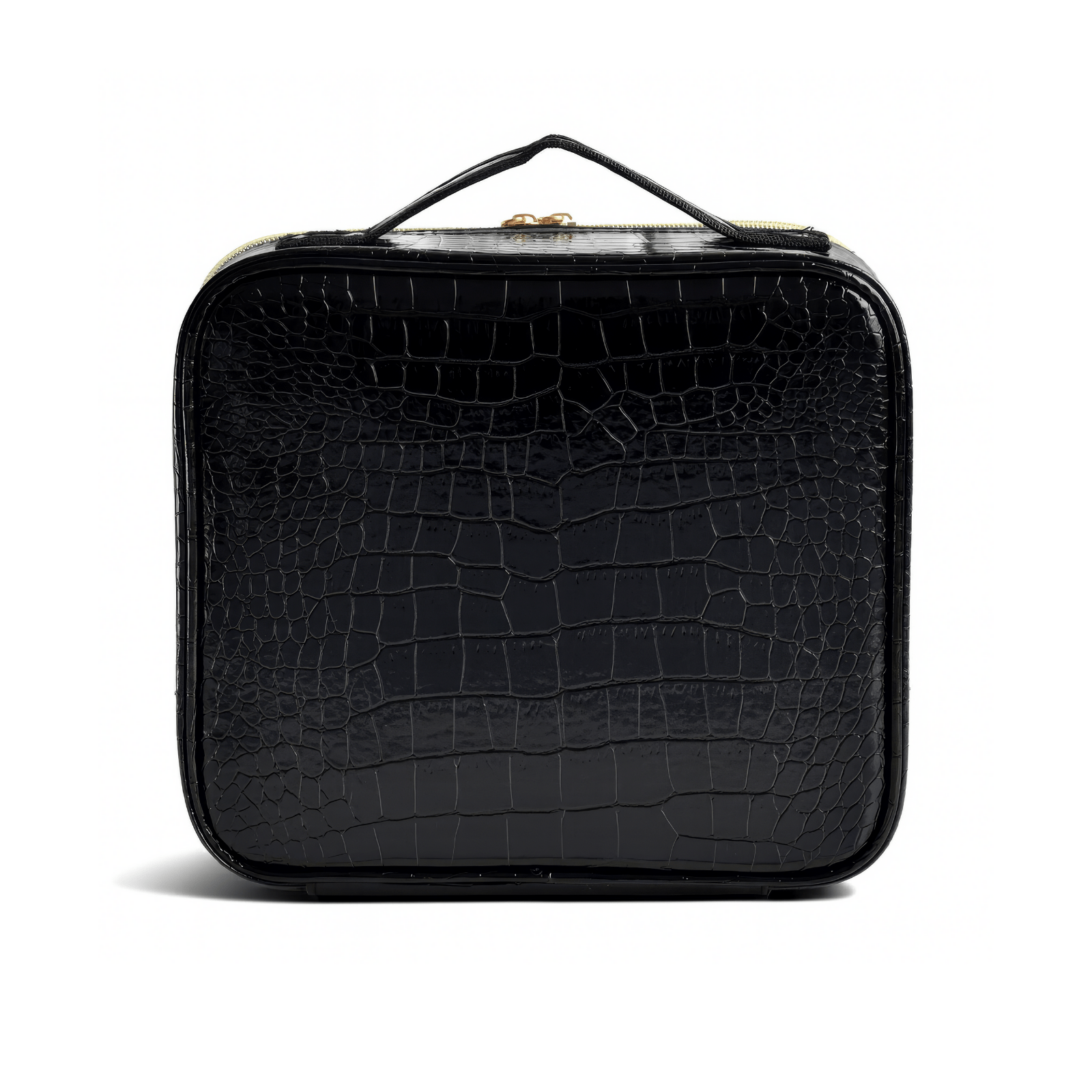 Trousse de toilette femme avec compartiment noir vue de derrière